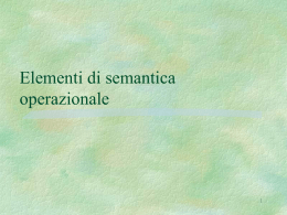 Semantica Operazionale