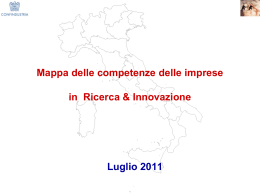 Mappa competenze R&I luglio 2011