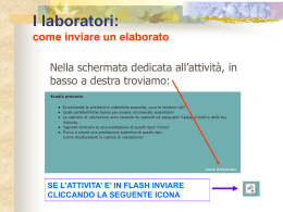 come inviare gli elaborati