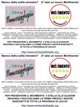 Volantino_RaccoltaFirme 5 stelle 2012