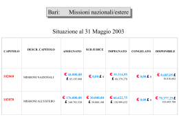 richieste finanziarie per Gruppo I Giugno2