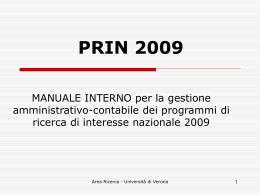 costo massimo - Universit&agrave; degli Studi di Verona