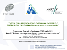 Programma Operativo Regionale FESR 2007