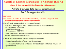 Slide 1 - Facoltà di Scienze Economiche ed Aziendali