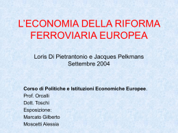 gruppo 3 (L`economia della riforma ferroviaria europea)