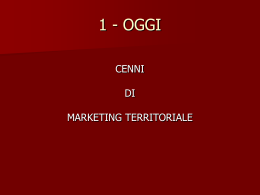 Marketing Territoriale - Università degli Studi di Cassino