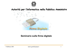 La firma digitale - Agenzia per l`Italia Digitale