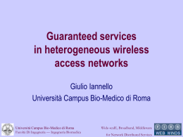Guaranteed services in heterogeneous wireless