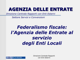 Enti locali ed autonomia fiscale - Direzione regionale Friuli Venezia
