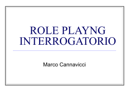 Interrogatorio - Dr. Marco Cannavicci