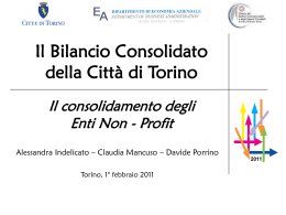 Il bilancio consolidato del Comune di Torino