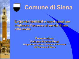 Servizi Interattivi in Internet Presentazione: Bartali Claudio
