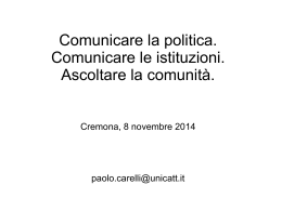 Carelli – Cremona 8 novembre 2014