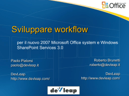 Sviluppare workflow