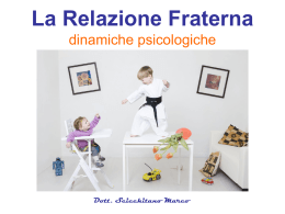 La relazione fraterna: dinamiche psicologiche