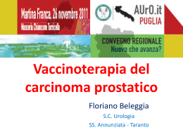 Vaccinoterapia del carcinoma Prostatico - SC di Urologia