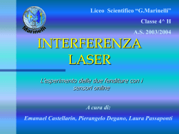 Interferenza Laser