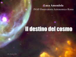 Il destino dell`Universo Luca Amendola