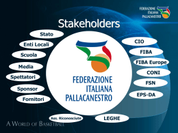 Presentazione di PowerPoint - Federazione Italiana Pallacanestro