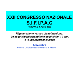Le acquisizioni scientifiche degli ultimi
