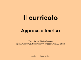 Il curricolo - mtcalcutta.it