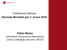 Presentazione Dr. Werba - Conferenza Stampa del 22/9/2010