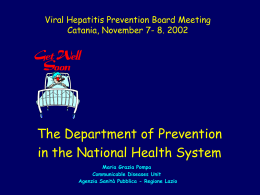 Nessun titolo diapositiva - Viral Hepatitis Prevention Board