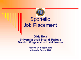 Sportello Job Placement