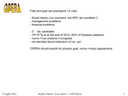 OPERA - INFN - Sezione di Padova
