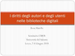 slides - Universit&agrave; del Salento