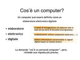 Cos`è un computer?