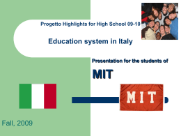 Progetto Highlights for High School 09