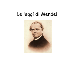 Le leggi di Mendel