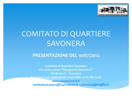 un`anno di attivit&agrave; - Comitato Spontaneo Savonera di Collegno