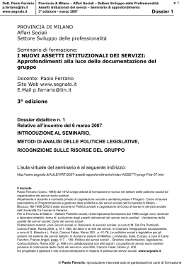 Dossier 1 - Segnalo.it