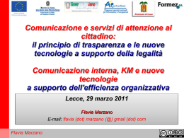 Flavia Marzano - Agenzia di Assistenza Tecnica agli Enti Locali