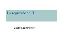La regressione I