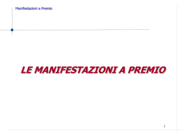 Manifestazioni a Premio - le nuove regole in vigore dal 12 aprile