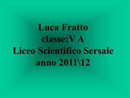 Dipendenza da tabacco - Luca Fratto - 5A - 2012