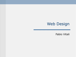 Web Design - Dipartimento di Informatica