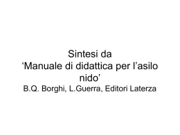 presentazione nido - Tecnologie autonome nella didattica. Verso la
