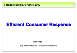 ECR ( Efficient Consumer Response)