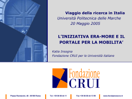 Network dei Centri di Mobilit&agrave;