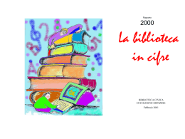 statistiche00 - Biblioteca civica di Cologno Monzese