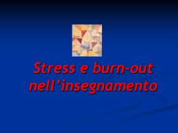 Lezione su "Stress e burn