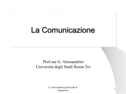 La Comunicazione Organizzativa nel settore sanitario