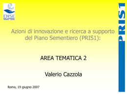 sciplinare Barbabietola 2007 - CRA-SCS