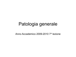 Lezione 7 - Corso di Laurea in Infermieristica