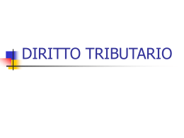 DIRITTO TRIBUTARIO - Università degli Studi di Foggia