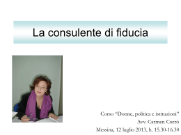 La consulente di fiducia - Università degli Studi di Messina